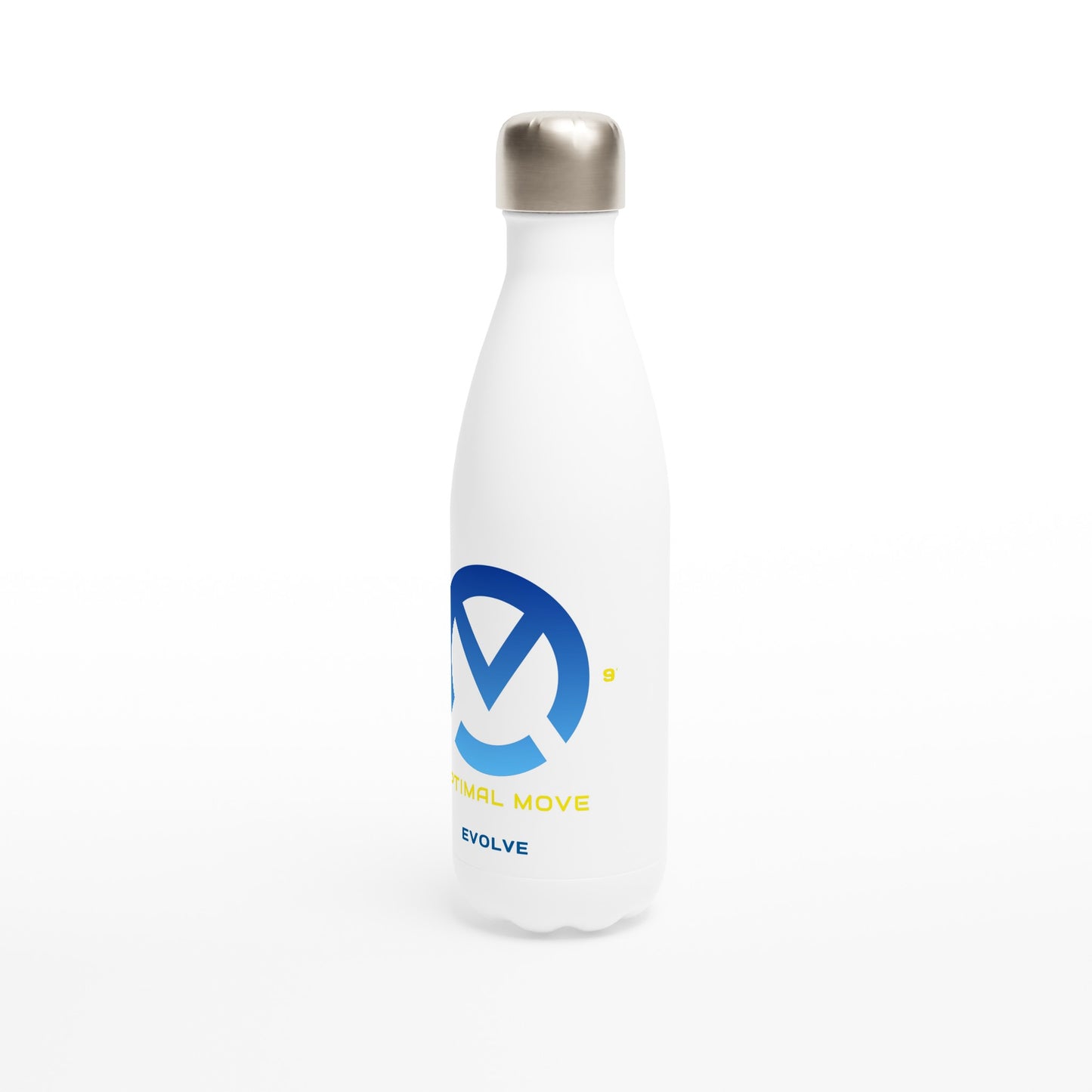 White 17oz Stainless Steel Water Bottle